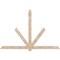Ekena Millwork Kennewick Smooth Timber Gable Bracket, Douglas Fir, 108"W x 72"H x 1 1/2"D x 5 1/2"F, 16/12 Pitch GBW108X72X0206KEN00SDF - alternate 1